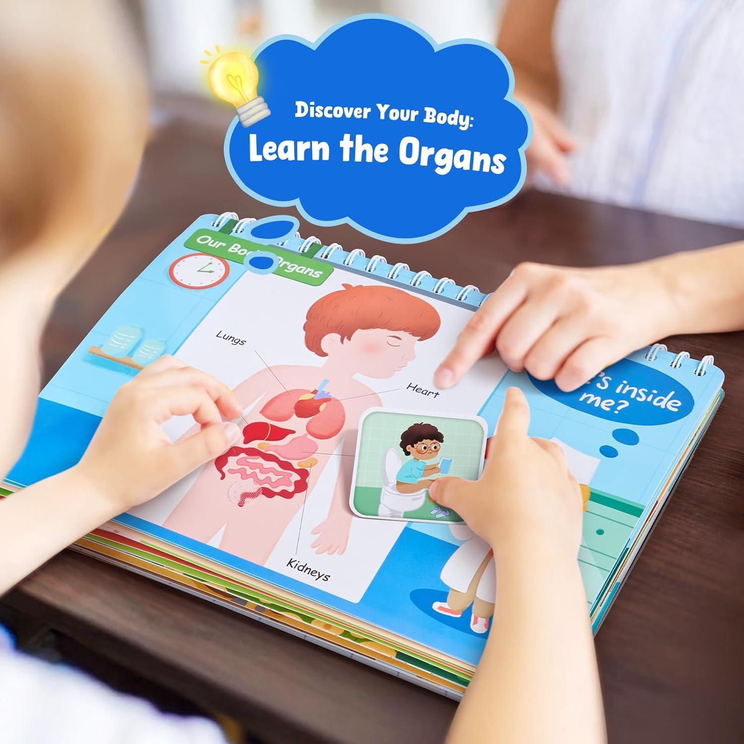 JoyCat Preschool Busy Book for Toddlers 3-5, Learning Activities, Educational Sensory Toys, Autism Learning Material, Back to School, Birthdays Presents for Boys Girls(English – STEAM Edition)