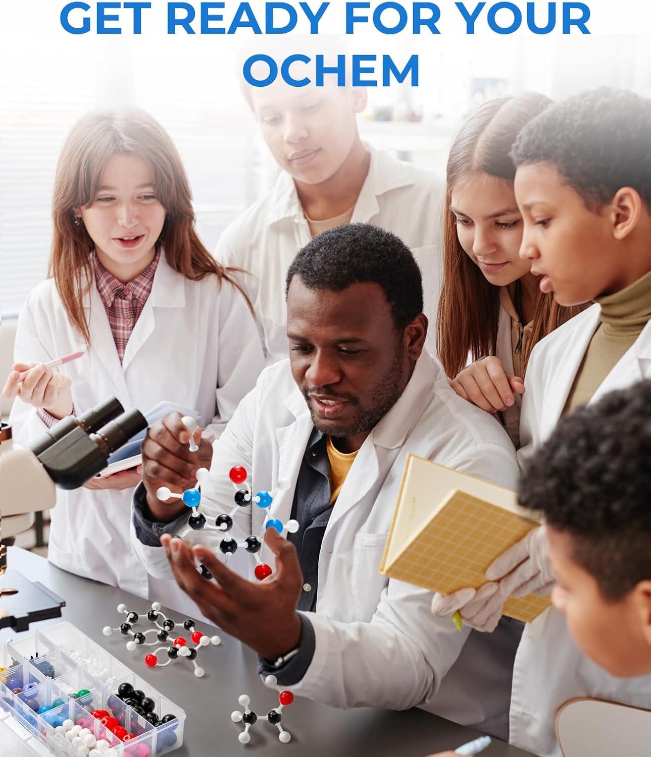 JoyCat Molecular Model Kit (404 pcs), Organic Chemistry Molecule Science Gifts for Ochem and Inorganic Students and Teachers(404 Pieces)