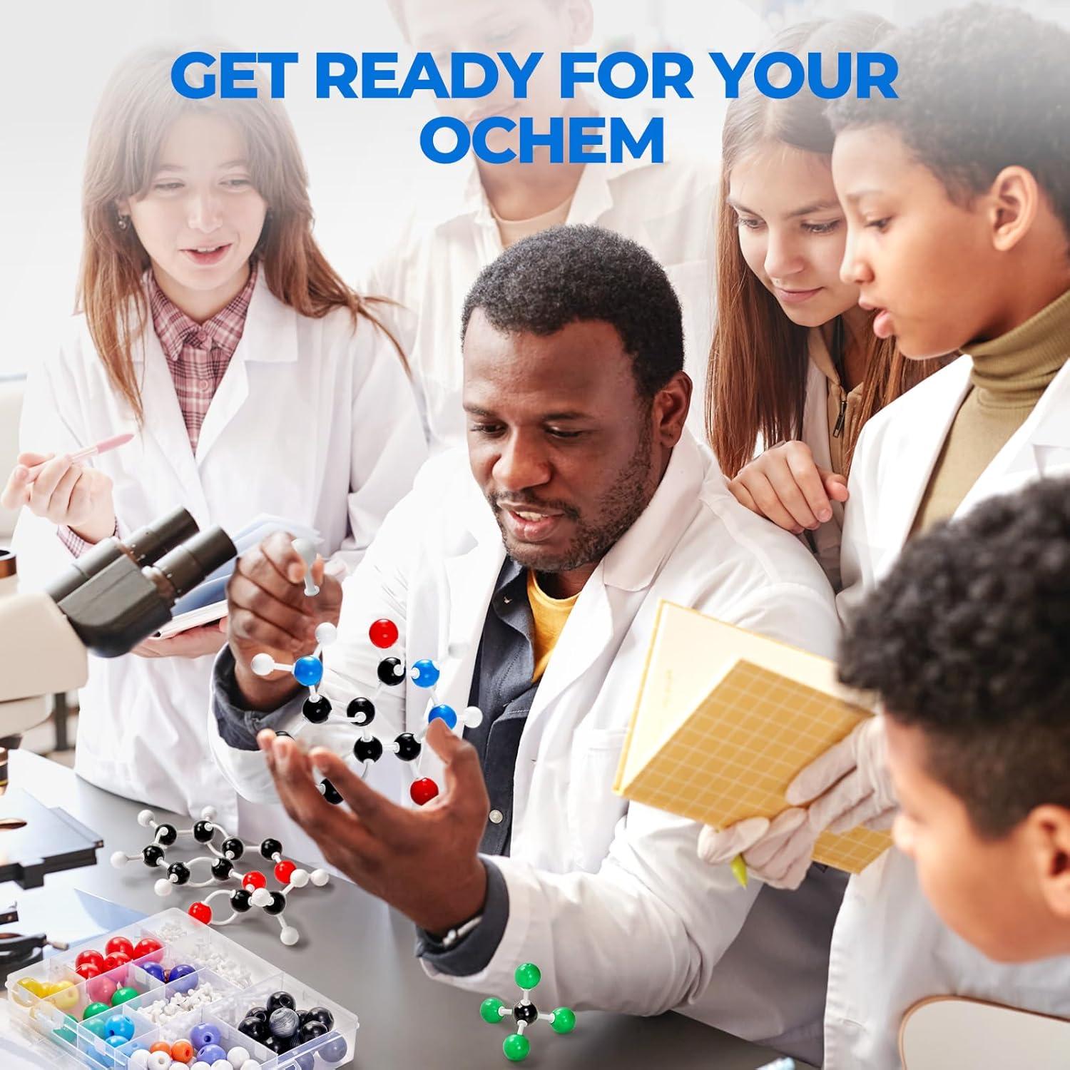 JoyCat Molecular Model Kit (404 pcs), Organic Chemistry Molecule Science Gifts for Ochem and Inorganic Students and Teachers(238 Pieces)