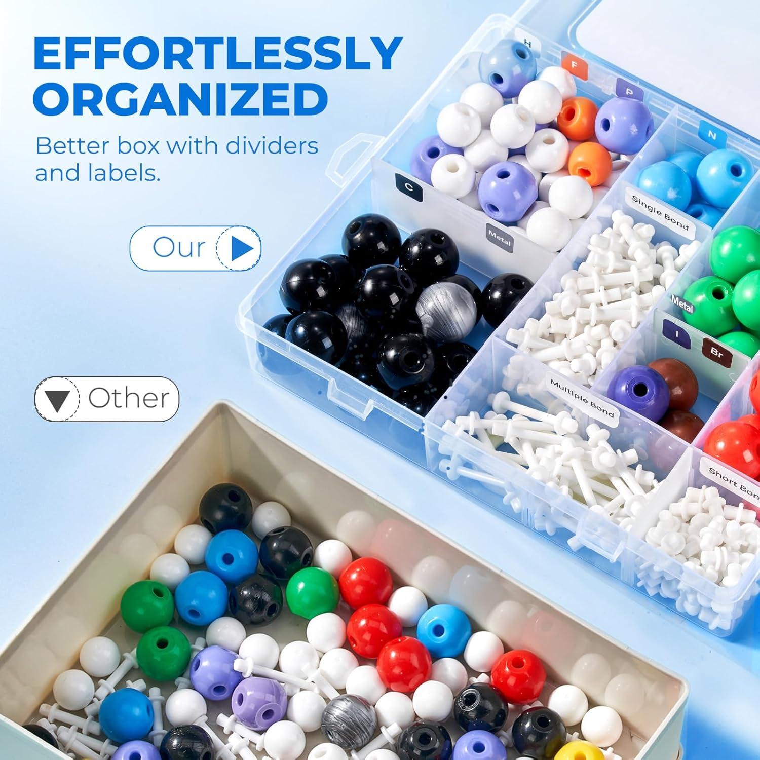 JoyCat Molecular Model Kit (404 pcs), Organic Chemistry Molecule Science Gifts for Ochem and Inorganic Students and Teachers(238 Pieces)