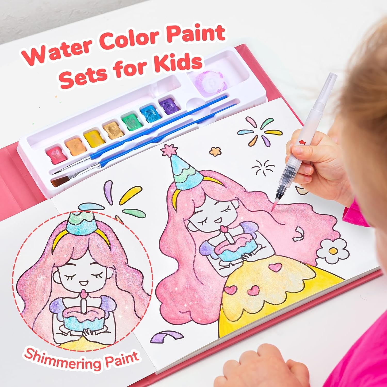 JoyCat Paint with Water Coloring Books for Toddlers (Thanksgiving)(Party)