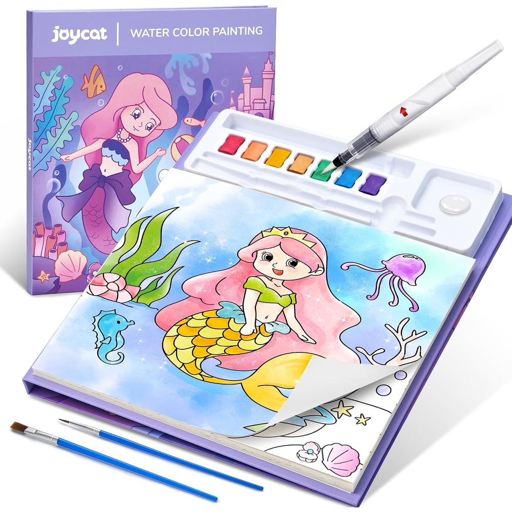 JoyCat Paint with Water Coloring Books for Toddlers, Watercolor Painting Sets for Kids Ages 3-5 4-8, Arts and Crafts Drawing Activities Toy Birthday Gifts for Boys Girls (Halloween)(Underwater World)