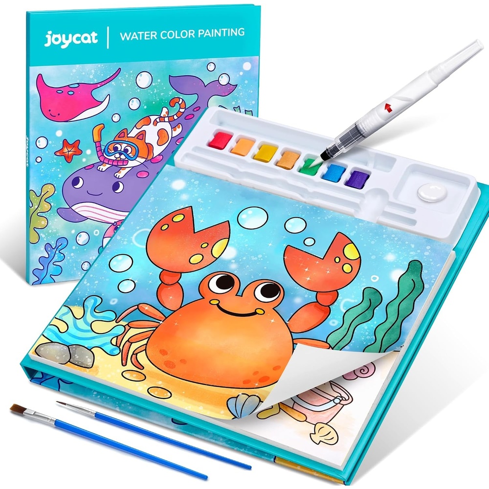 JoyCat Paint with Water Coloring Books for Toddlers (Thanksgiving)(Sea Animals)