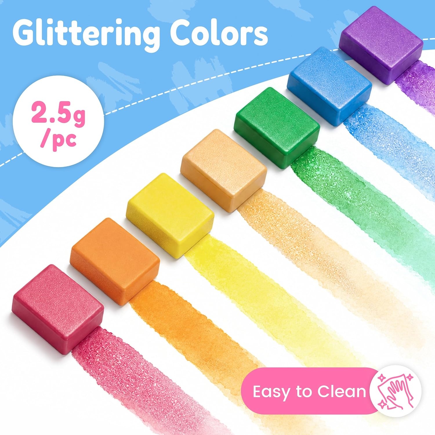 JoyCat Paint with Water Coloring Books & Creative Sticker (Animals) | Watercolor & Sticker Activity – 200 Pcs Stickers for Kids, Toddler Painting Set, Art & Craft Travel Toy Gifts for Boys Girls(Magical Pony)