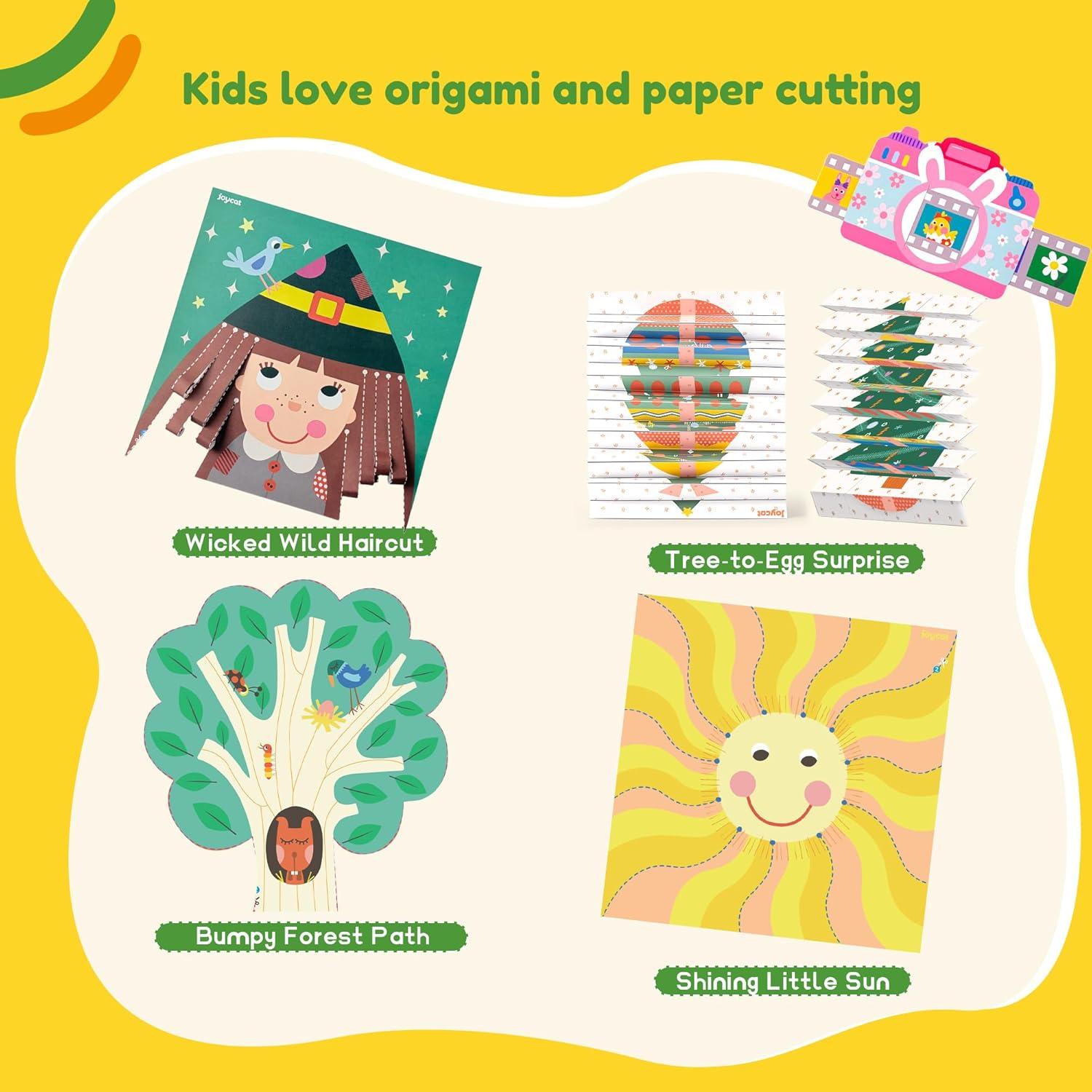 Toddler Scissor Skills Activity Book, 4 Progressive Levels to Learn Cutting for Kids Ages 3-6, 27 Fun Crafts with Child-Safe Scissors, Develop Fine Motor Skills, Ideal Christmas Gift & Arts and Crafts(Festive Magic)
