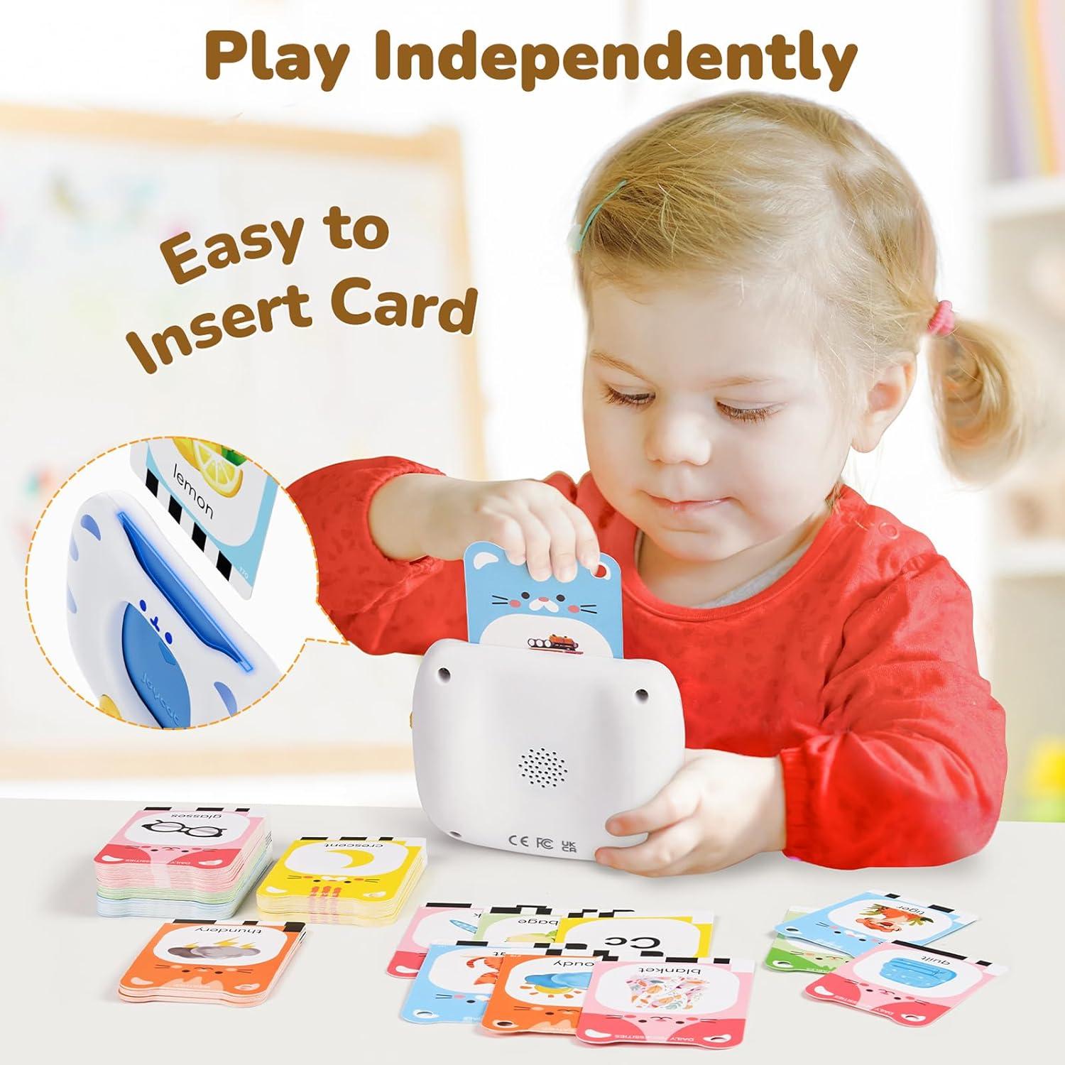 JoyCat Talking Flash Cards: 314 Words with Durable Thick Cards & Clear Audio + 156 Pages Tap-to-Read Flash Cards