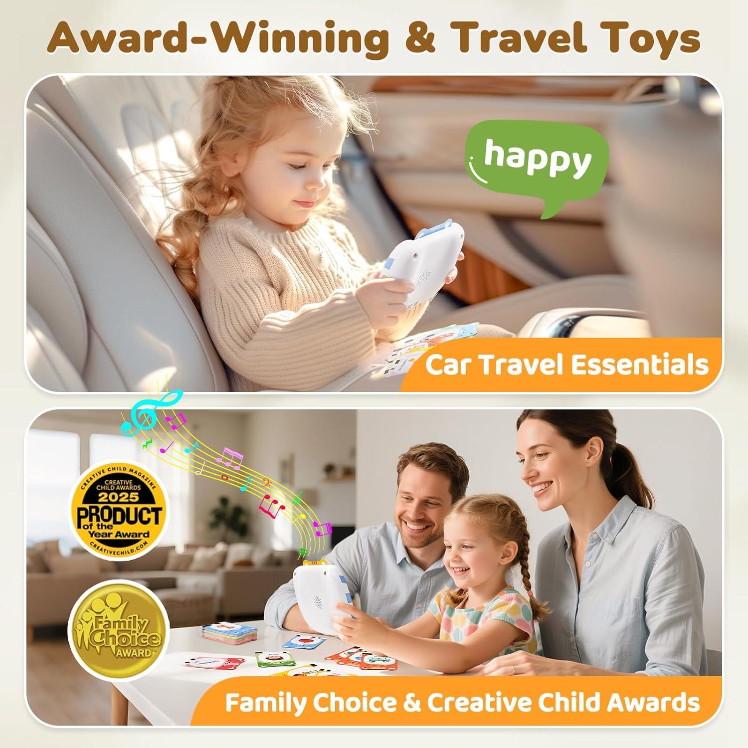 JoyCat Talking Flash Cards: 314 Words with Durable Thick Cards & Clear Audio + 156 Pages Tap-to-Read Flash Cards