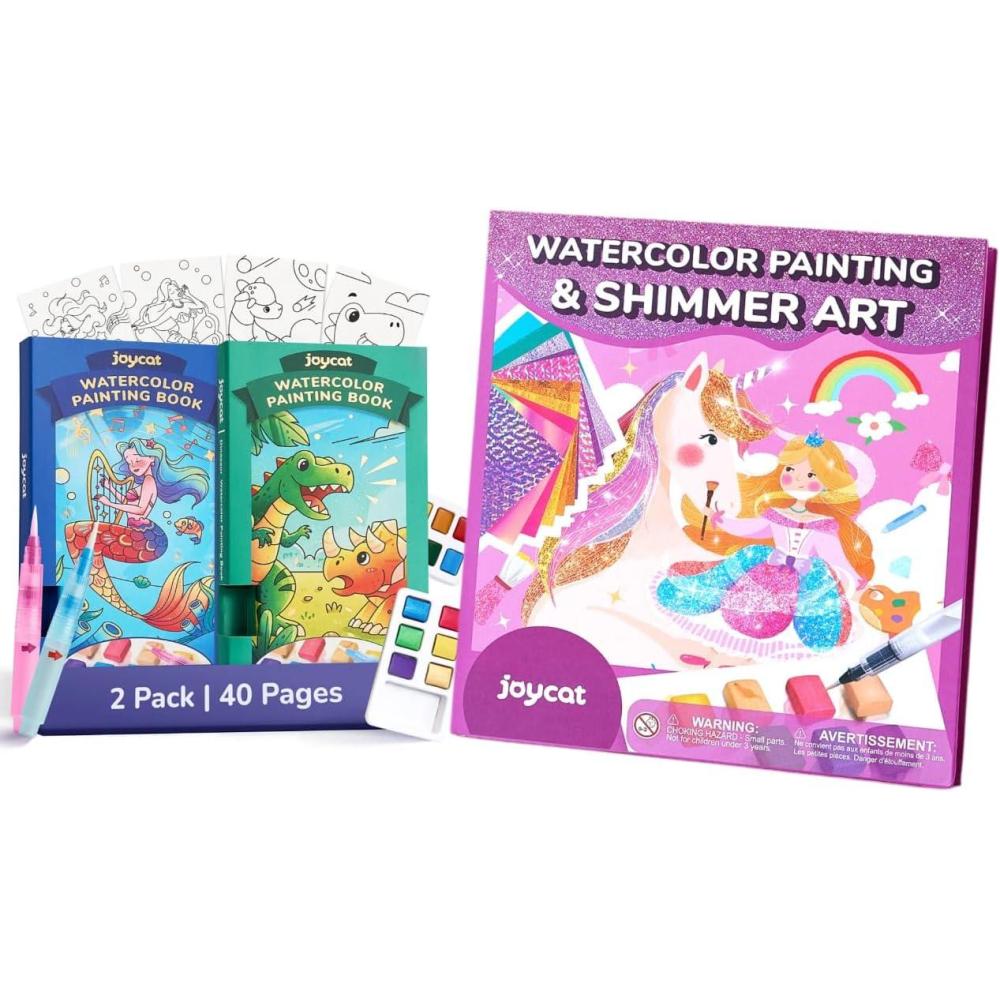 JoyCat Full-Size & Pocket Watercolor Book Set