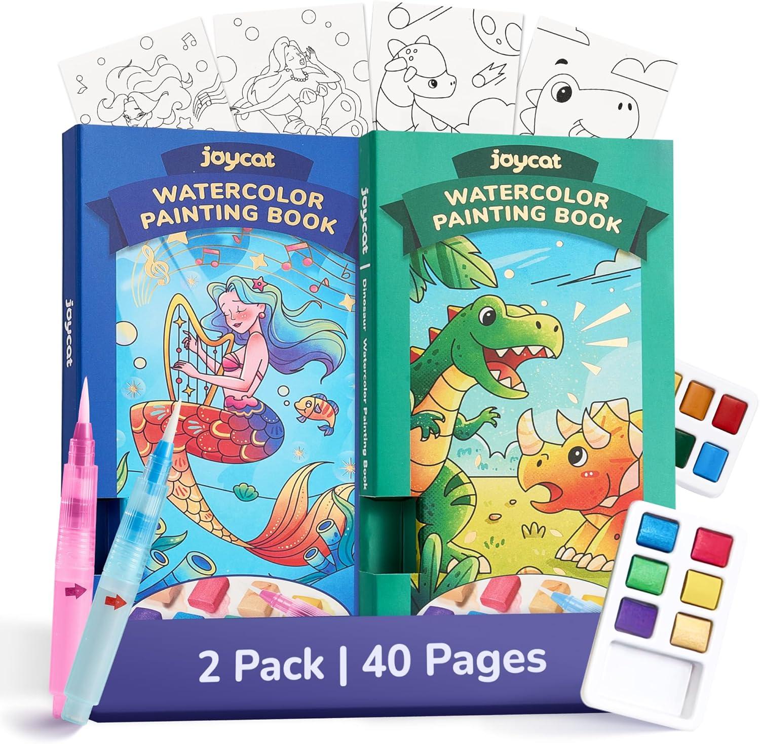 JoyCat Full-Size & Pocket Watercolor Book Set