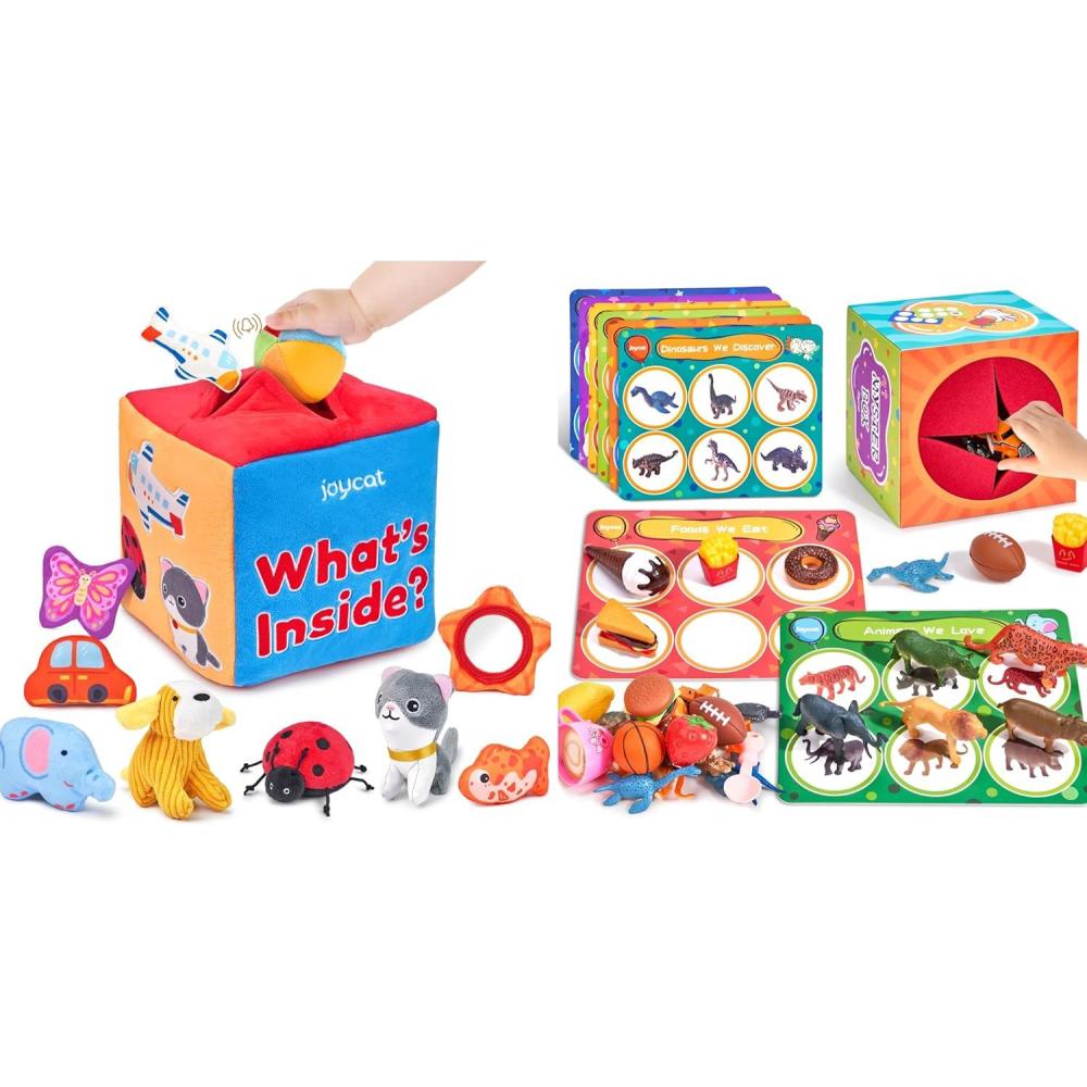 JoyCat Mystery Soft Box Sorting Toys with Mystery Play Box for Toddlers 3-5