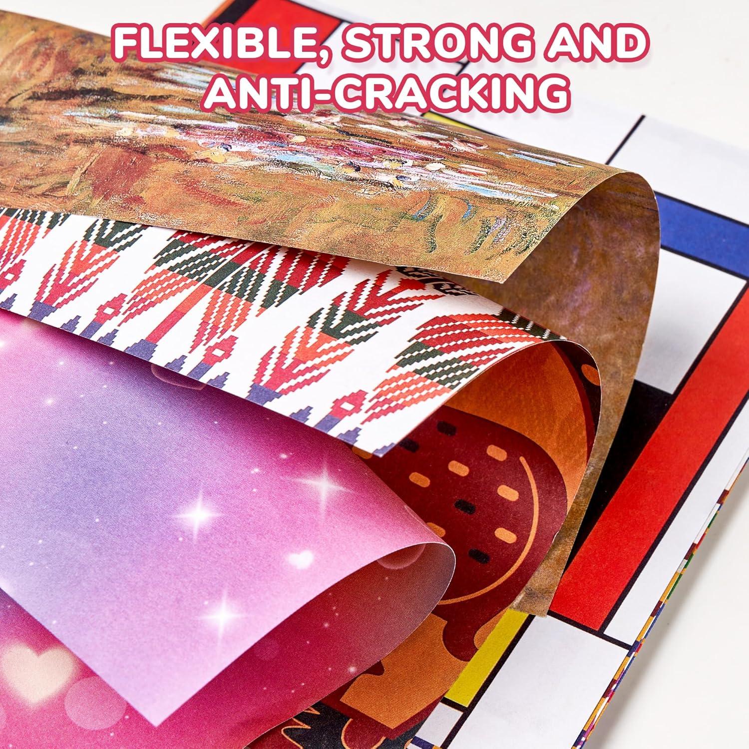 Dreamy Fantasy Origami Paper – 50 Sheets 6×6 Inches – Double-Sided Ethereal Patterns for Magic, Mythical & Celestial Crafts – for Adults, Kids & Artists, Ideal for Scrapbooking.(Claude Monet)