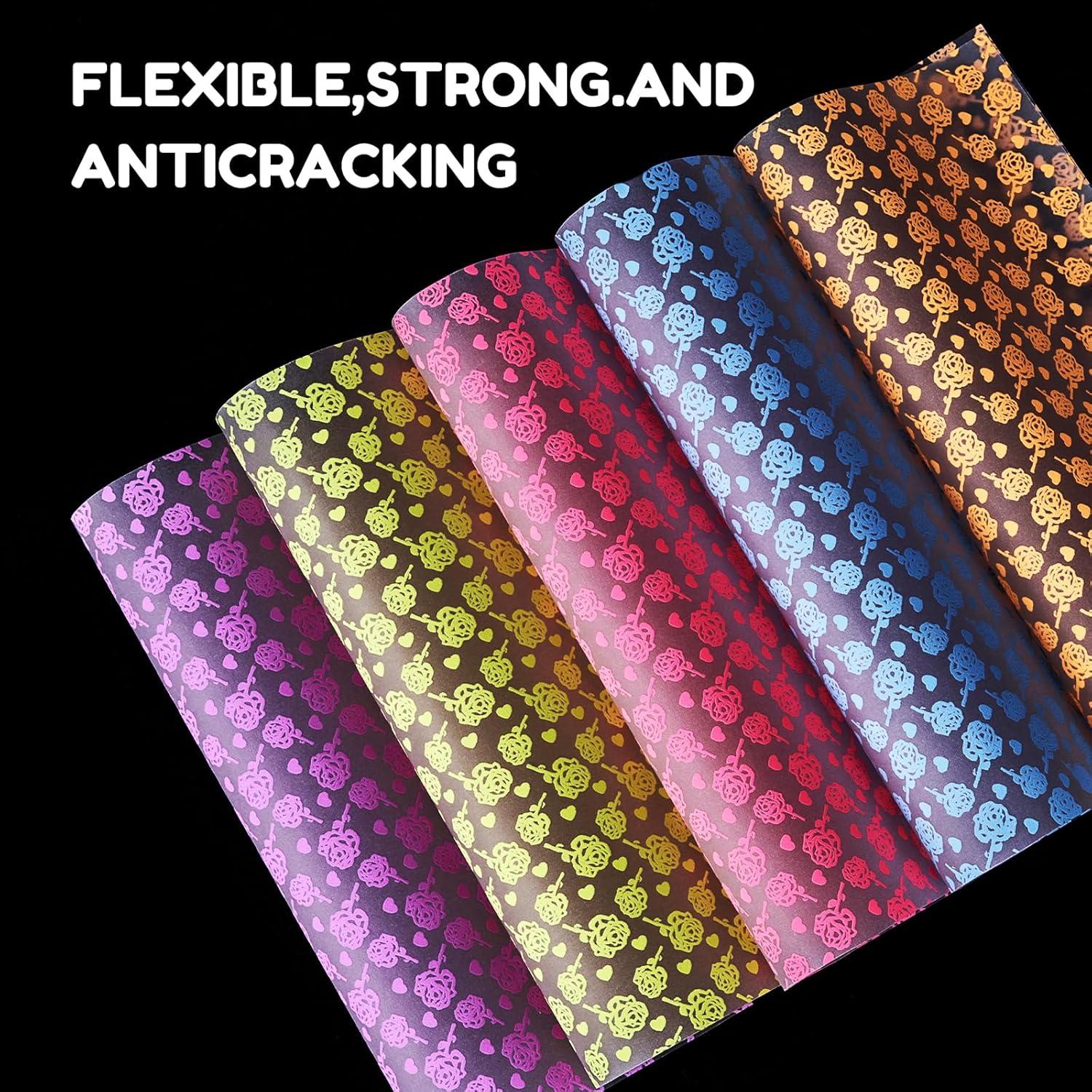 JoyCat Origami Papers, 6×6 Inches – Floral & Botanical Origami Paper – 50 Sheets Double-Sided Vintage Flower Patterns, Retro Nature Folding Paper for Scrapbooking(Floral Glow)