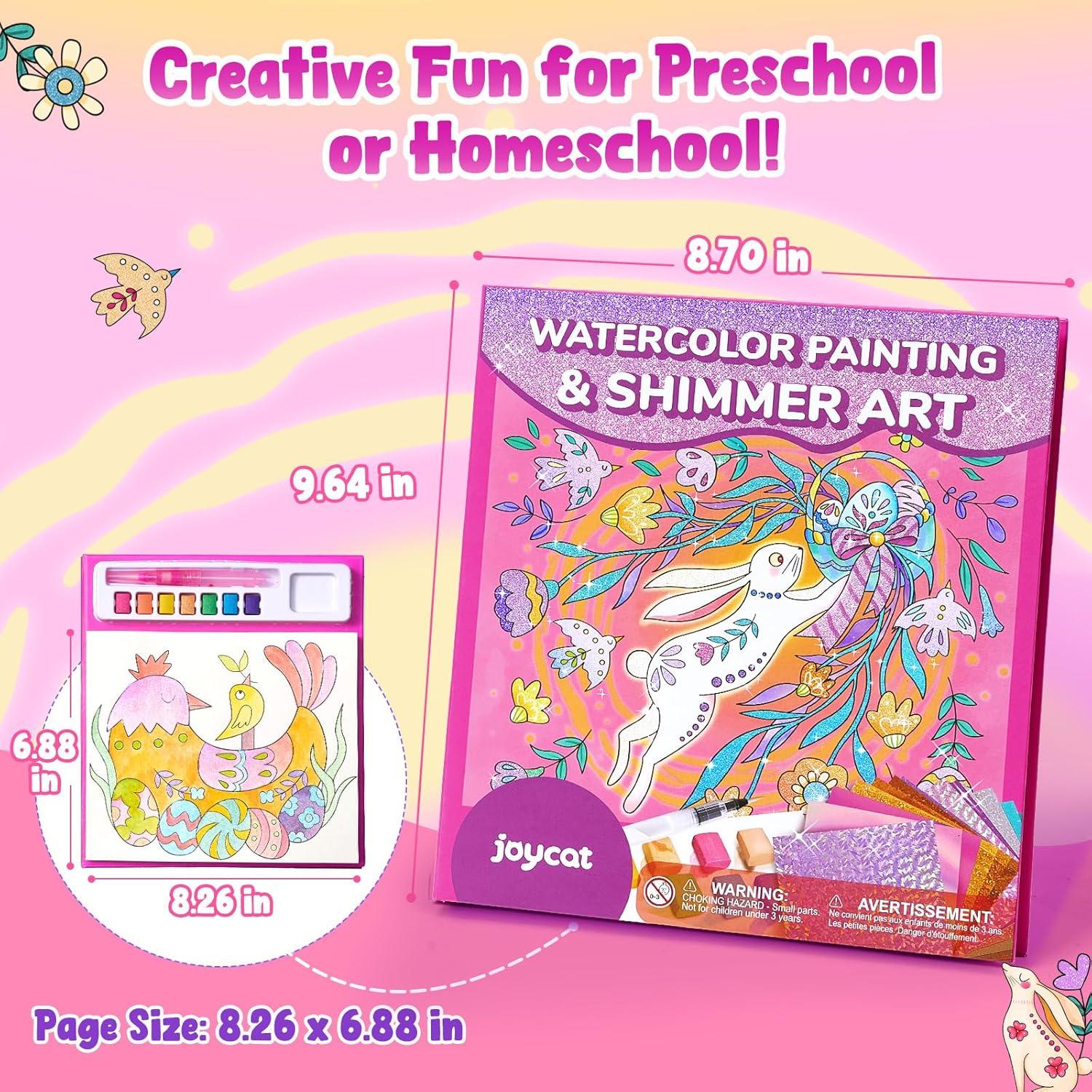 JoyCat Paint with Water Coloring Books, Art & Craft Activity, No Mess Art for Kids Ages 4-8, Craft Kits & Supplies, DIY Creative Activity, Gifts for Girls & Boys (Christmas)(Easter)