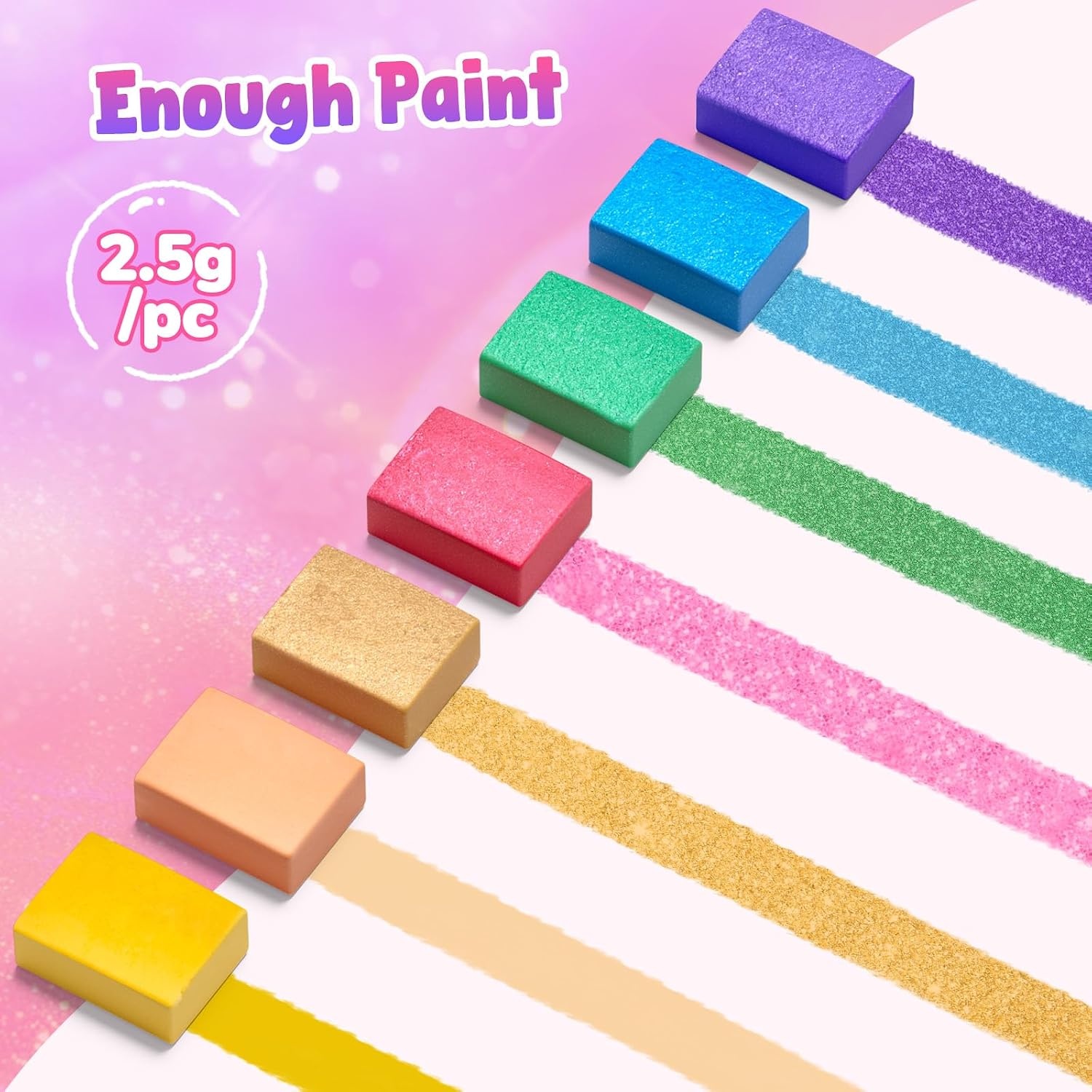 JoyCat Paint with Water Coloring Books & Shimmer Art (Fairy)(Rose Red-2)