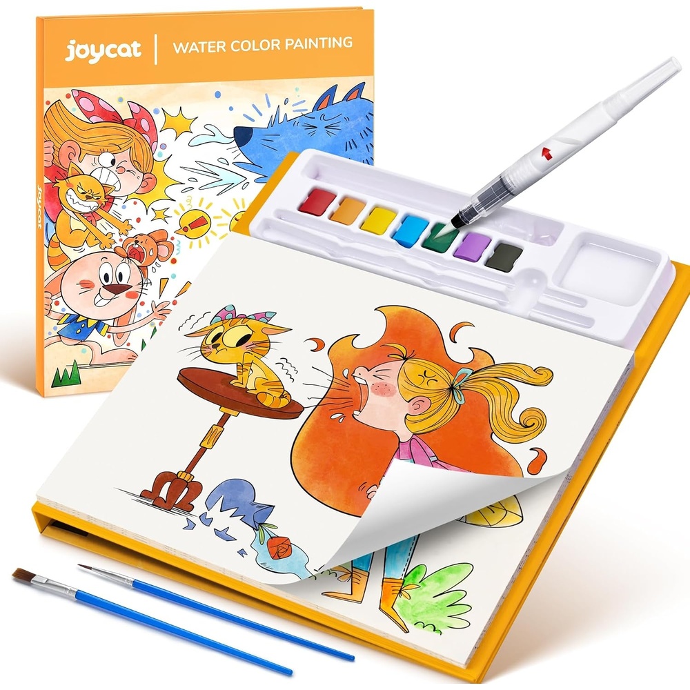 JoyCat Paint with Water Coloring Books for Toddlers (Bugs & Blossoms)(Comics)