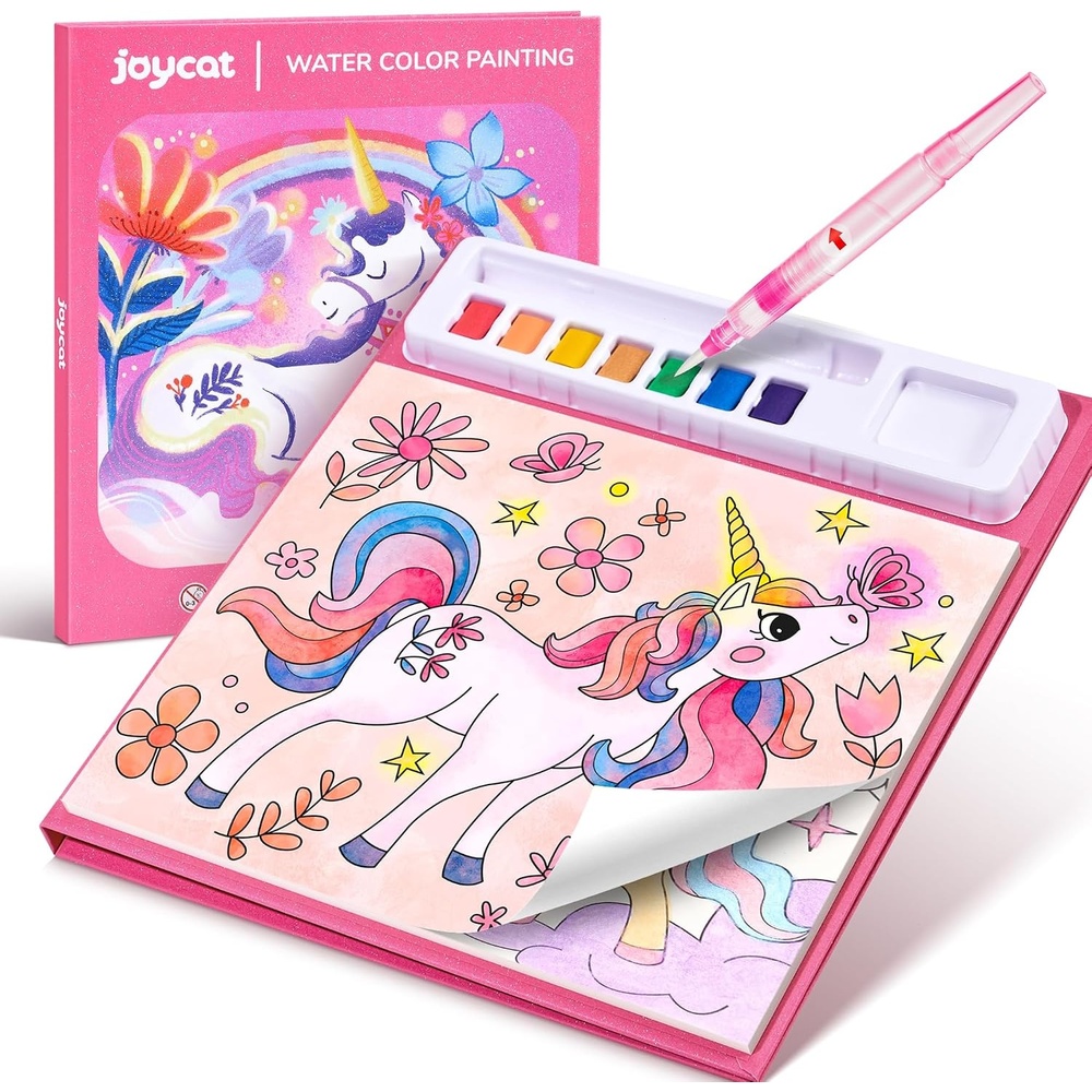 JoyCat Paint with Water Coloring Books for Toddlers (Bugs & Blossoms)(Magical Pony)