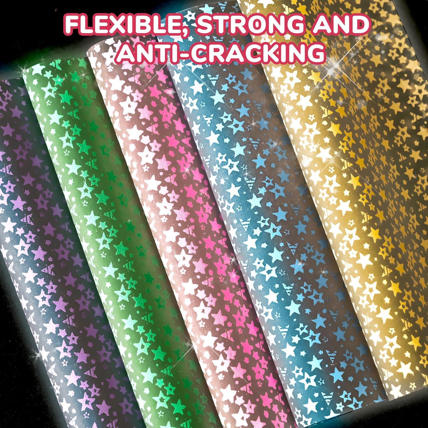 Dreamy Fantasy Origami Paper – 50 Sheets 6×6 Inches – Double-Sided Ethereal Patterns for Magic, Mythical & Celestial Crafts – for Adults, Kids & Artists, Ideal for Scrapbooking.(Light-Colored Luminous)