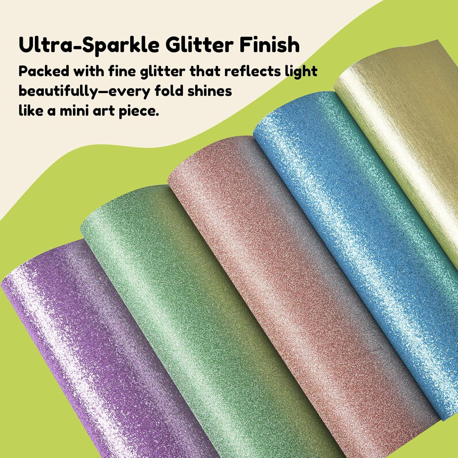 Dreamy Fantasy Origami Paper – 50 Sheets 6×6 Inches – Double-Sided Ethereal Patterns for Magic, Mythical & Celestial Crafts – for Adults, Kids & Artists, Ideal for Scrapbooking.(Shining Series-Pastel Color)