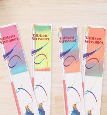 JoyCat 12 Pack Dance Ribbon Party Favors for Kids,Rainbow Birthday Decorations,Unicorn Princess Fairy Party Supplies,Girls Party Games,Gymnastics Goody Bag Stuffers