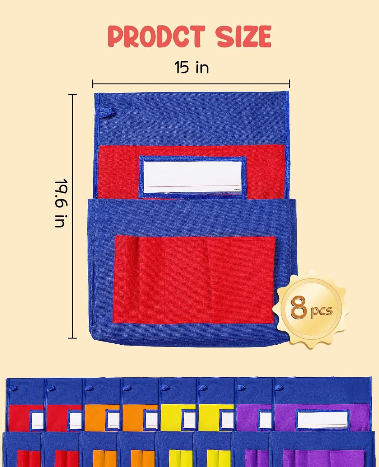 Joycat Chair Pockets (8, Colorful)(Colorful)