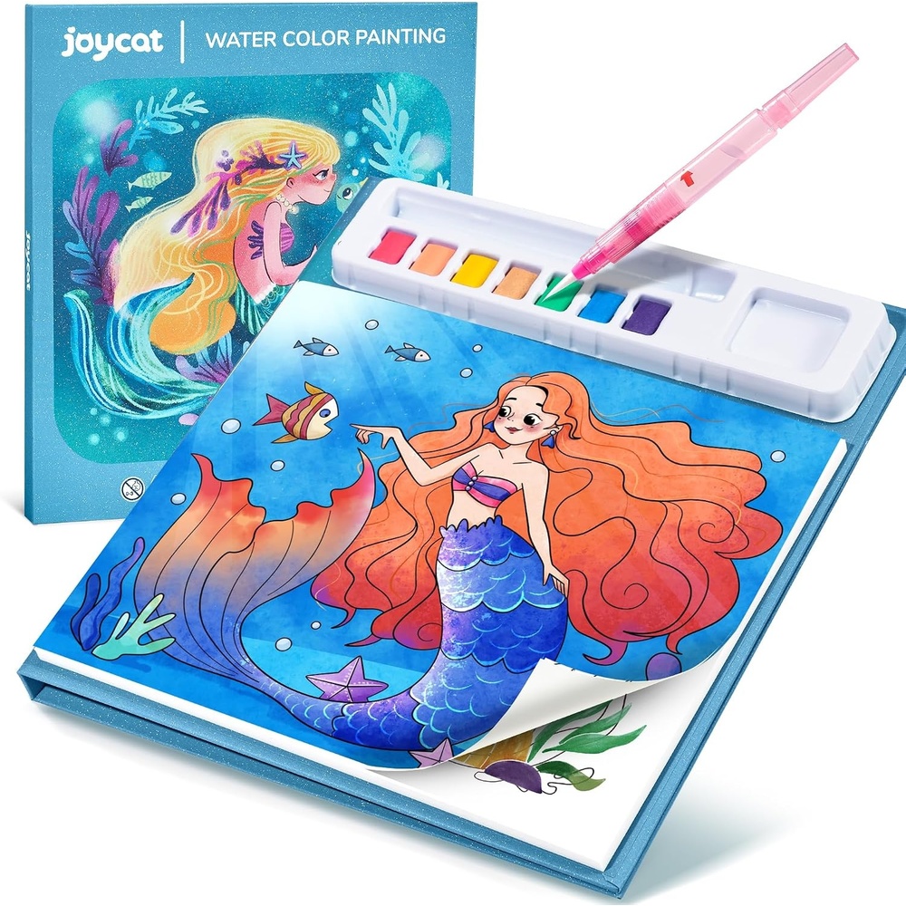 JoyCat Paint with Water Coloring Books for Toddlers (Bugs & Blossoms)(Underwater World)
