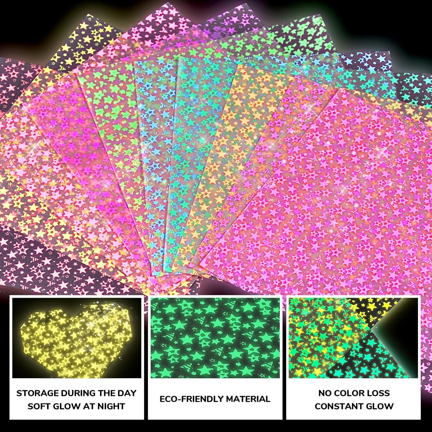 JoyCat Origami Papers, 6×6 Inches – Floral & Botanical Origami Paper – 50 Sheets Double-Sided Vintage Flower Patterns, Retro Nature Folding Paper for Scrapbooking(Pastel Glow)