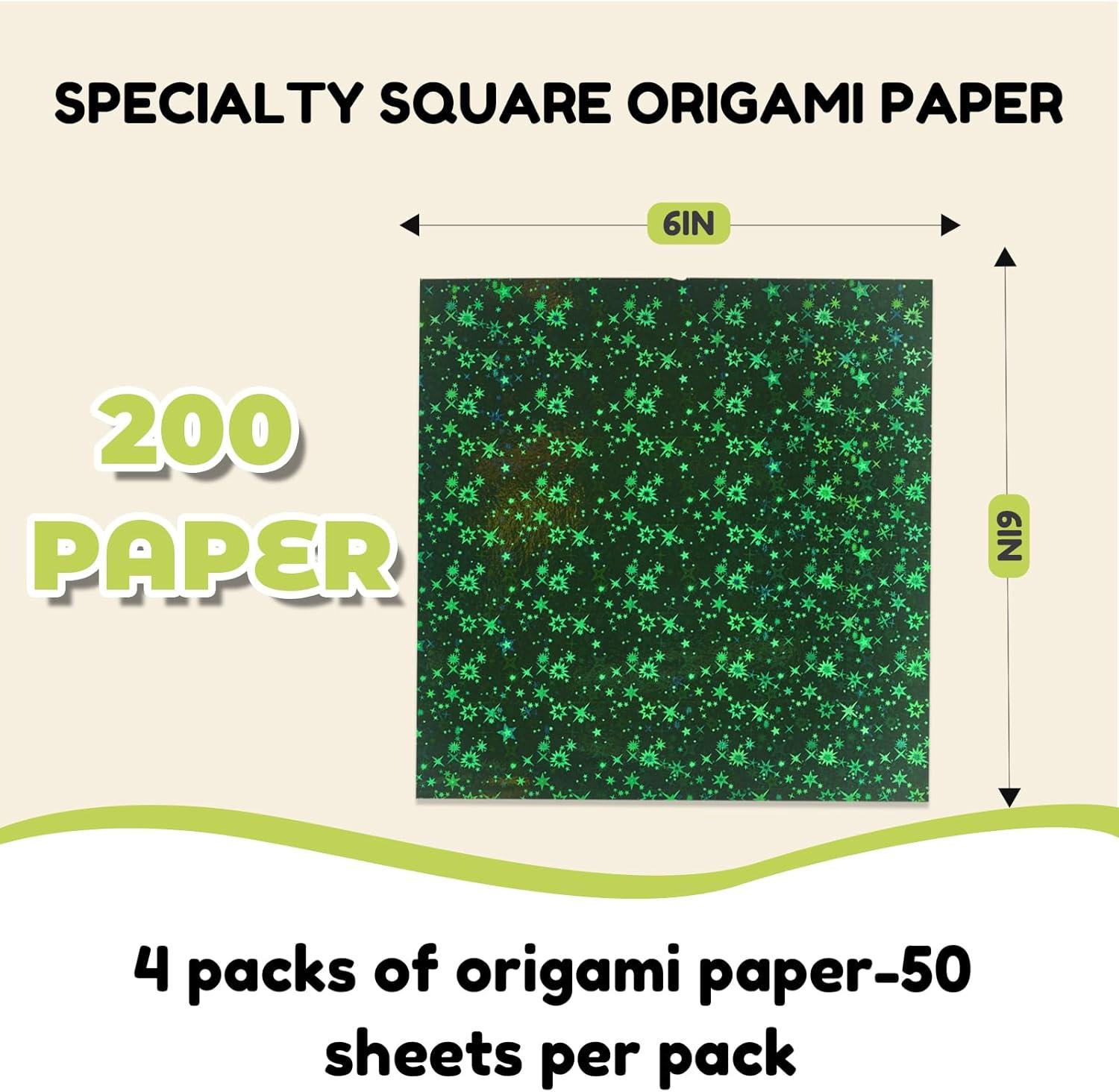 JoyCat Origami Papers, 6×6 Inches – Floral & Botanical Origami Paper – 50 Sheets Double-Sided Vintage Flower Patterns, Retro Nature Folding Paper for Scrapbooking(Specialty Mega Kit)