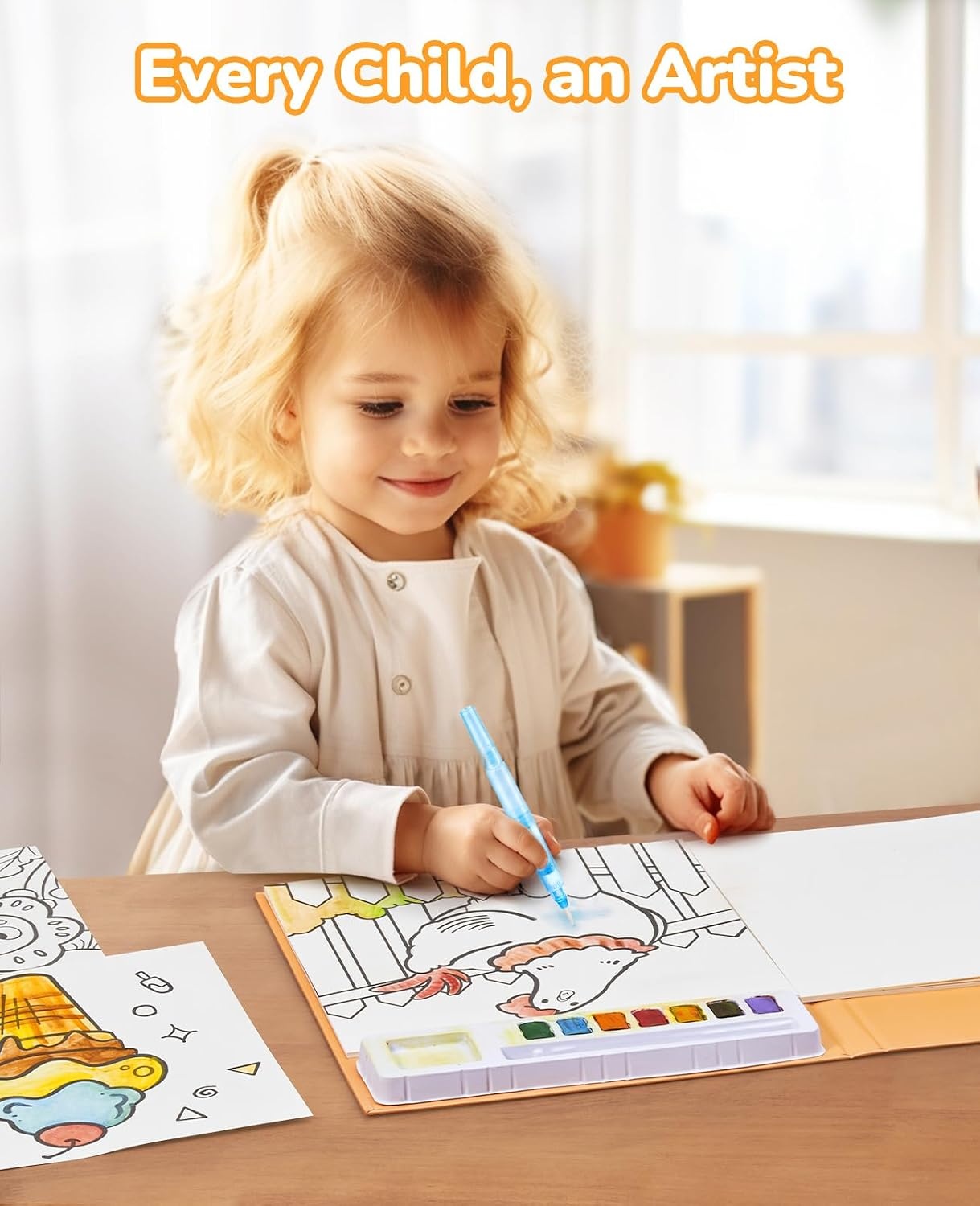 JoyCat Paint with Water Coloring Books for Toddlers (Thanksgiving)(Common Knowledge)