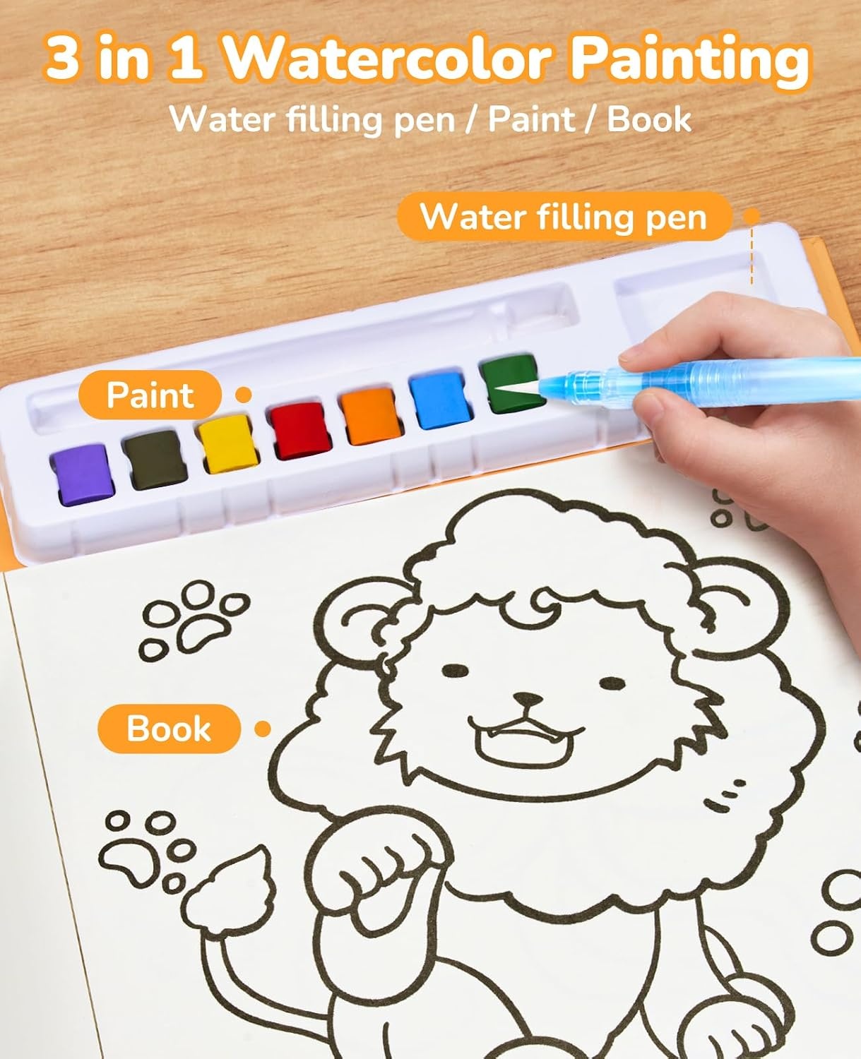 JoyCat Paint with Water Coloring Books for Toddlers (Thanksgiving)(Common Knowledge)