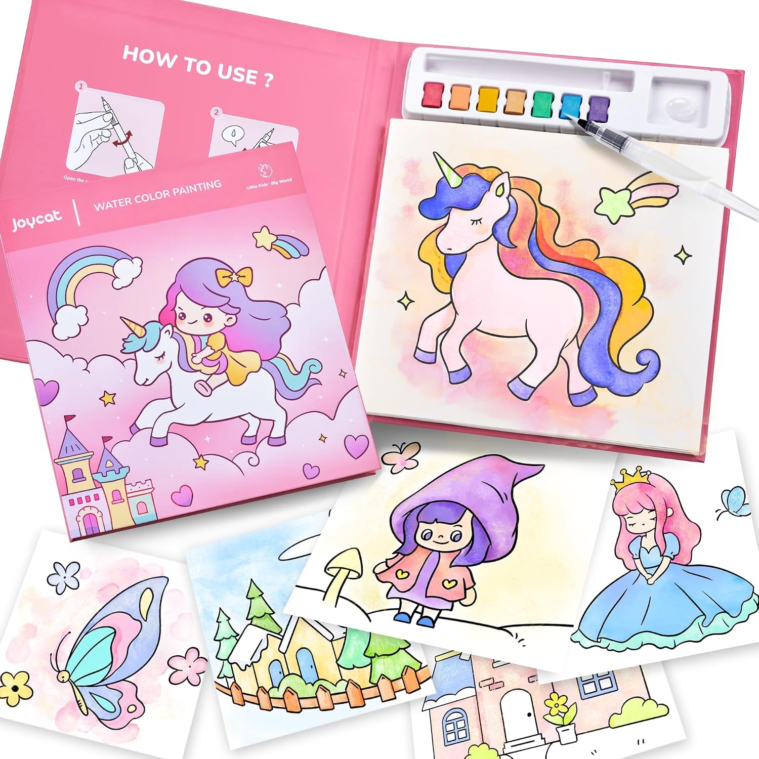 JoyCat Paint with Water Coloring Books for Toddlers (Thanksgiving)(Magical Pony)