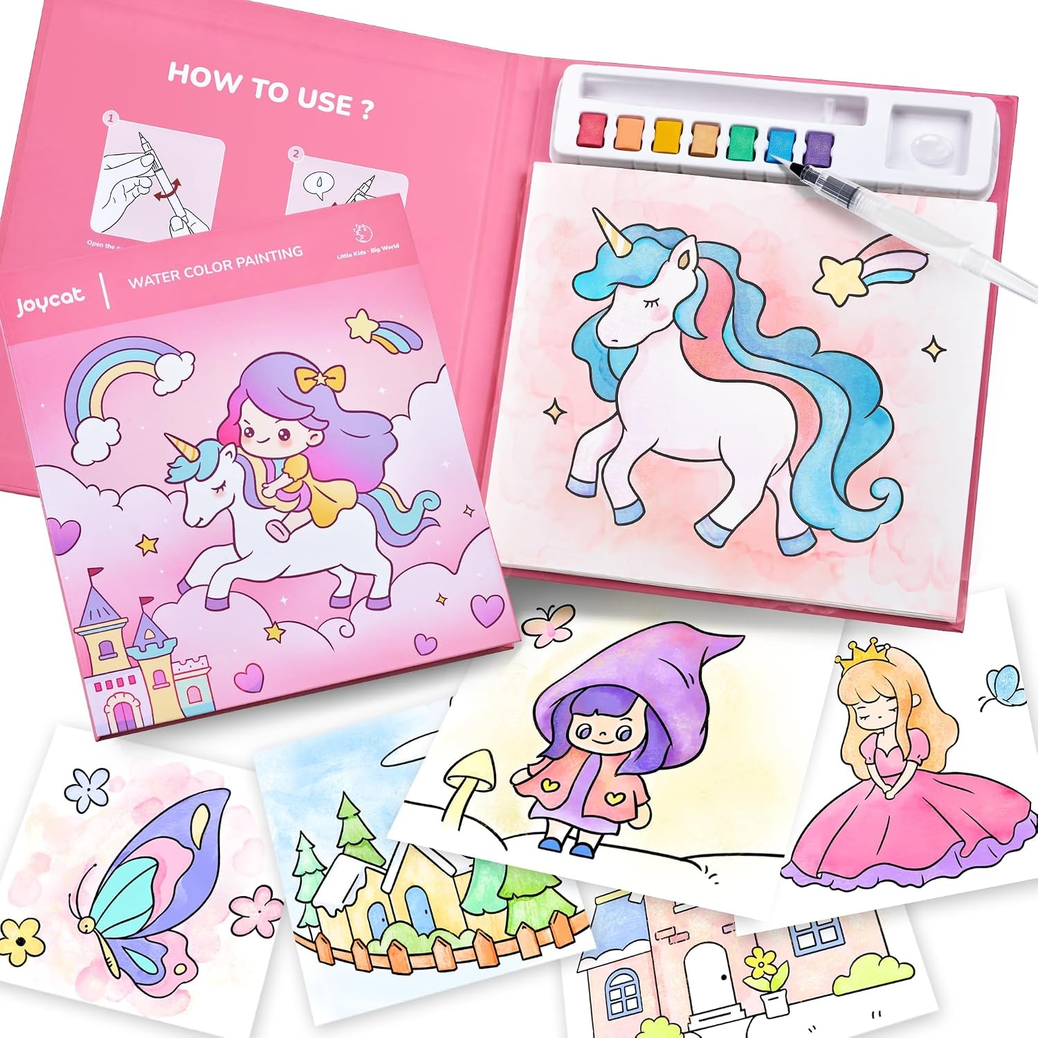 JoyCat Paint with Water Coloring Books for Toddlers (Thanksgiving)(Magical Pony)