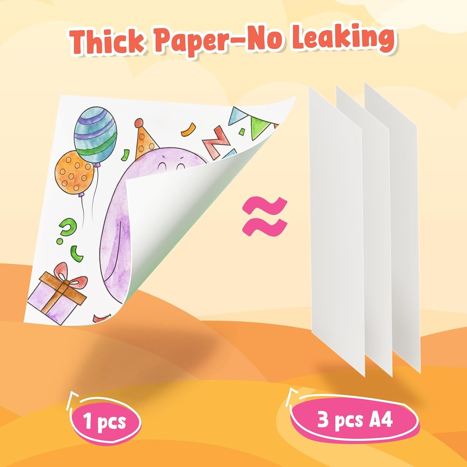 JoyCat Paint with Water Coloring Books for Toddlers (Thanksgiving)(Numbers)