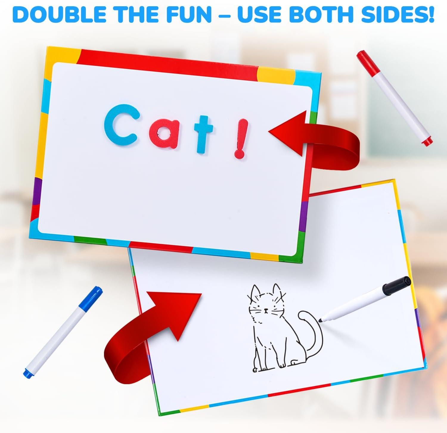 JoyCat Classroom Magnetic Letters Kit 238 Pcs with Double-Side Magnet Board – Foam Fridge Alphabet Letters for Kids Spelling and Learning(10)