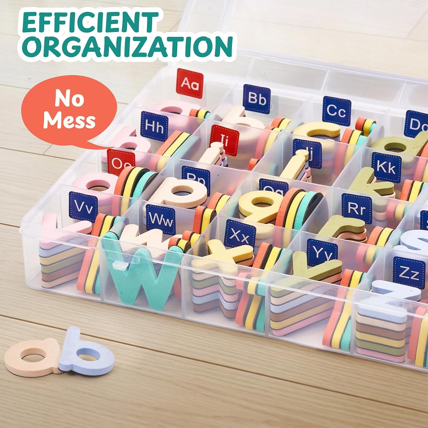 Joycat Macaron Magnetic Letters Kit 240 Pcs with Double-Sided Magnetic Board – Foam Alphabet Letters for Classroom, Toddler Spelling & Learning Set, Preschool Educational Toy Gift(Macaron 240 Pcs Letters Kit)