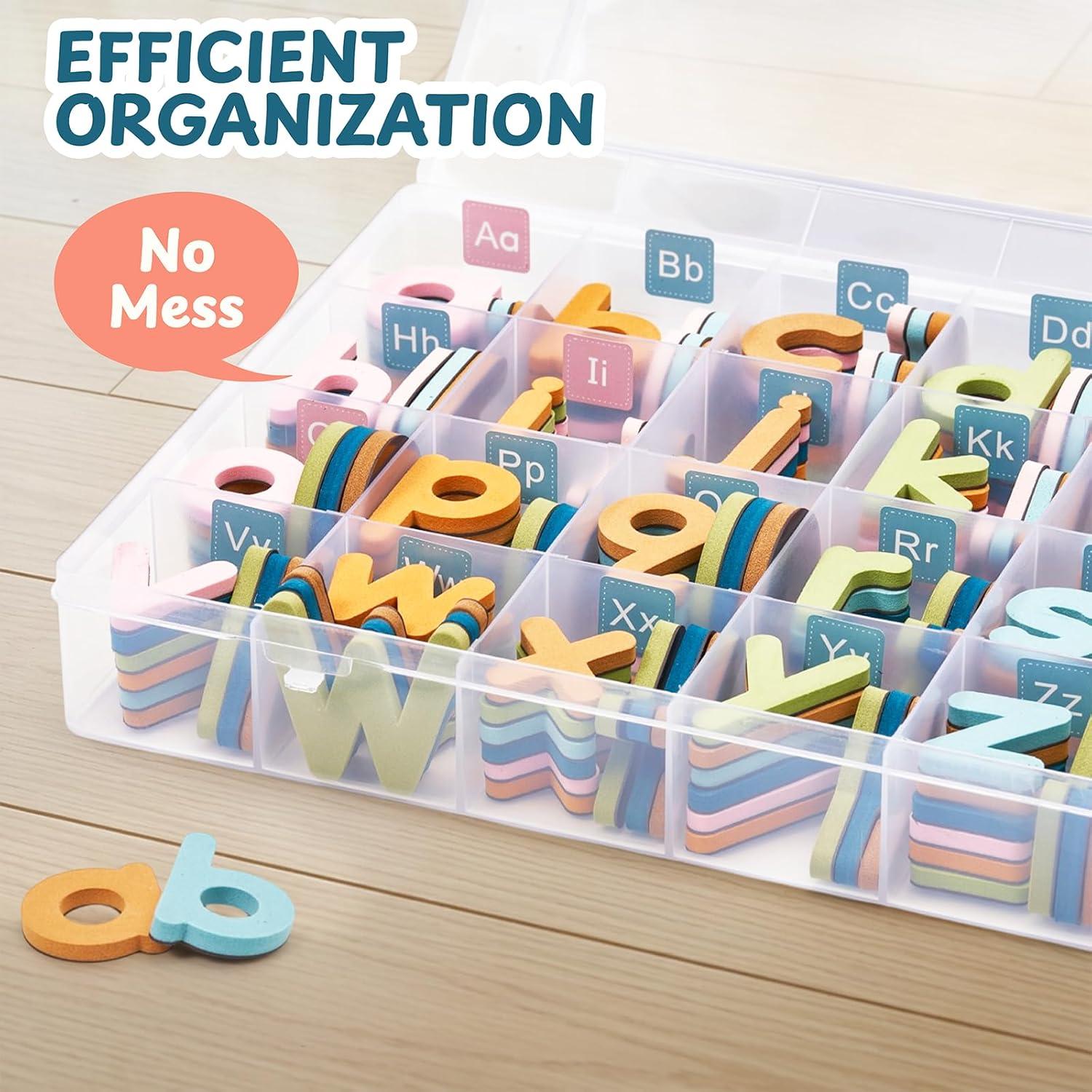 Joycat Macaron Magnetic Letters Kit 240 Pcs with Double-Sided Magnetic Board – Foam Alphabet Letters for Classroom, Toddler Spelling & Learning Set, Preschool Educational Toy Gift(Morandi 240 Pcs Letters Kit)