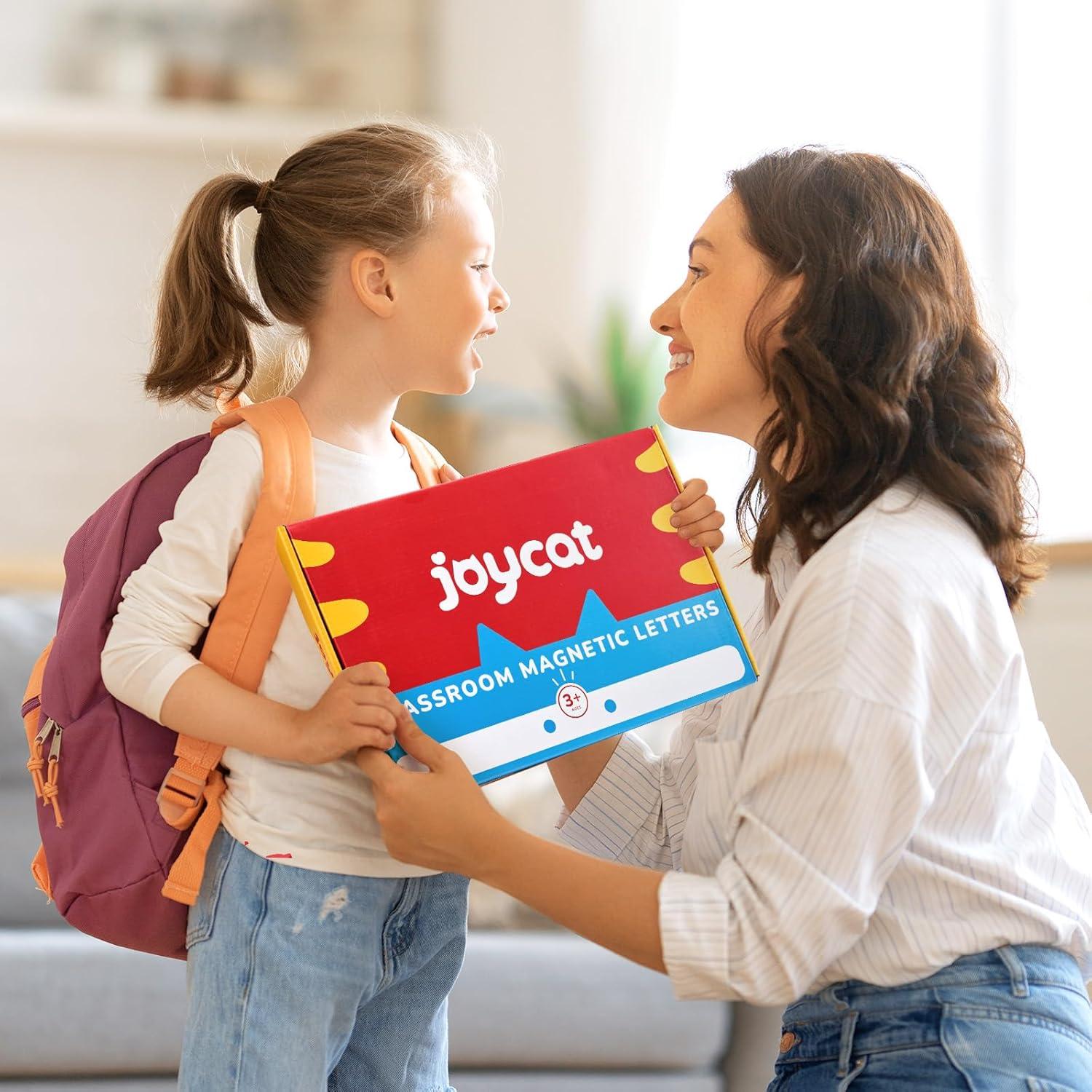 JoyCat Bilingual Magnetic Letters Kit 238 Pcs – Spanish & English Foam Alphabet Set with Double-Side Magnet Board, ABC Learning for Kids Spelling, Phonics & Language Practice(English Letters(238PCS))