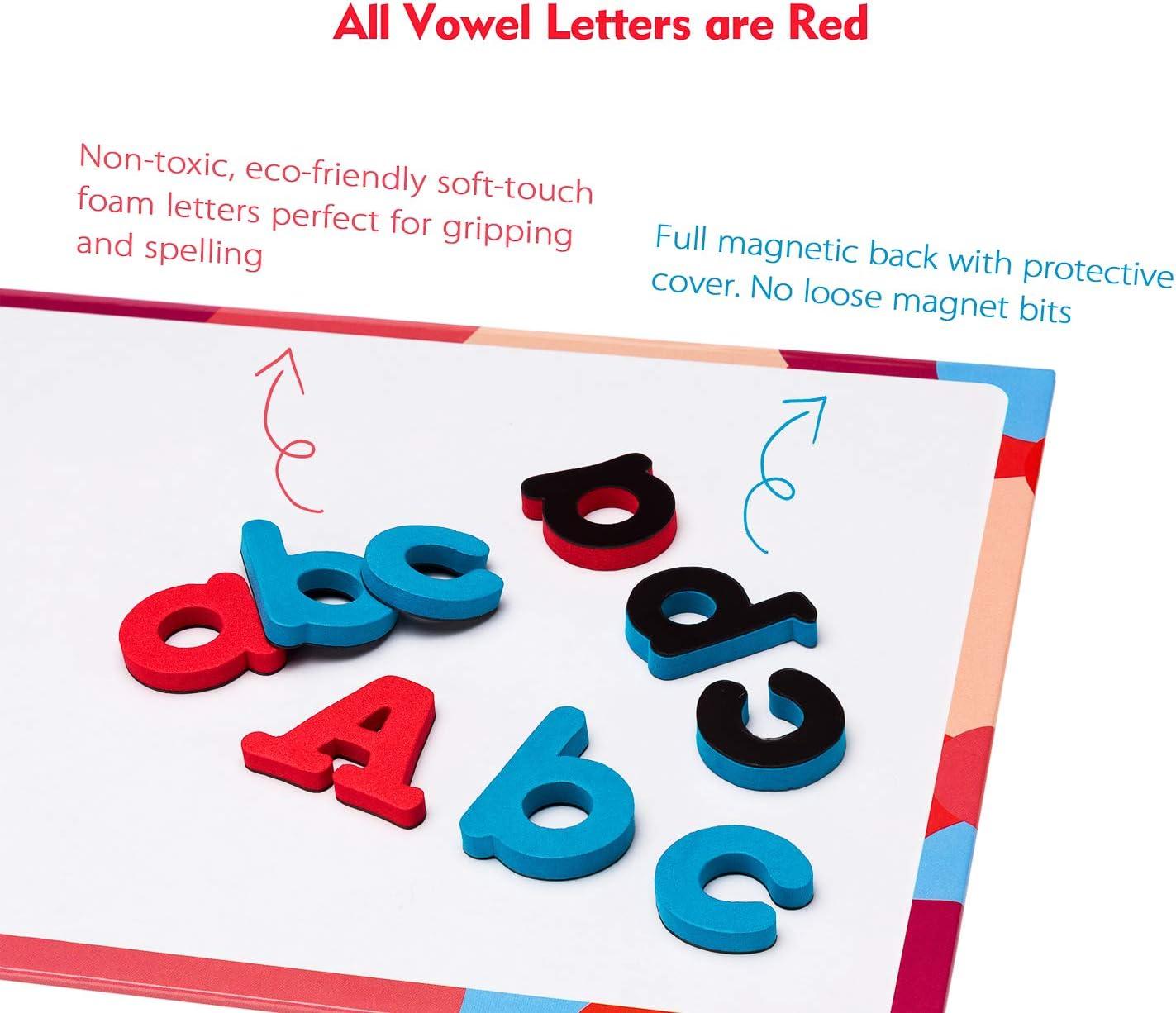 JoyNote Classroom Magnetic Letters Kit 234 Pcs with Double-Side Magnet Board – Foam Alphabet Letters for Kids Spelling and Learning